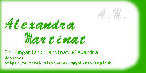 alexandra martinat business card